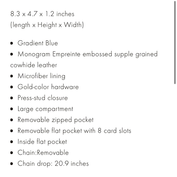 Louis Vuitton Félicie Pochette Gradient Blue - Picture 6 of 10